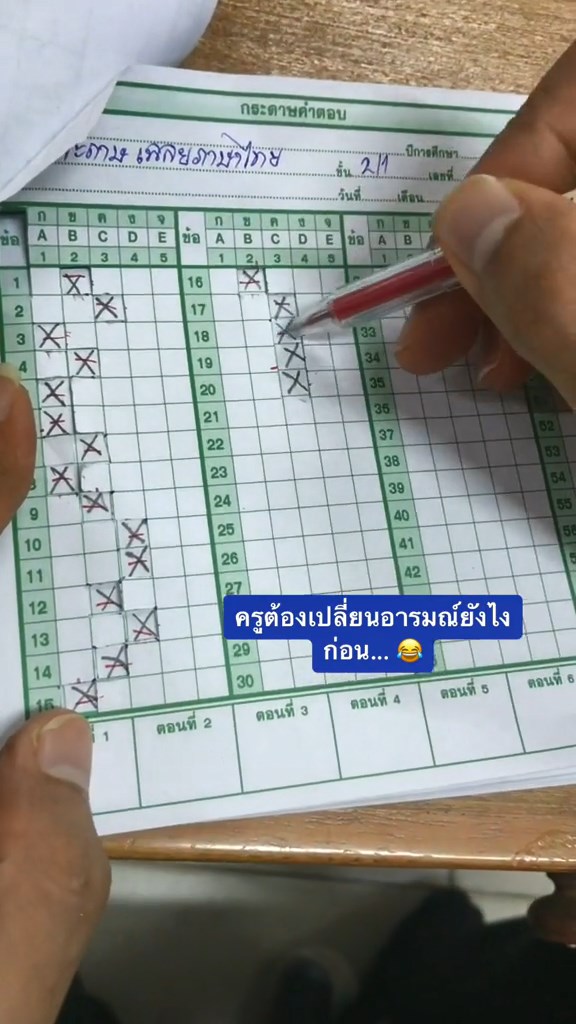 ตอบผิดทุกข้อ